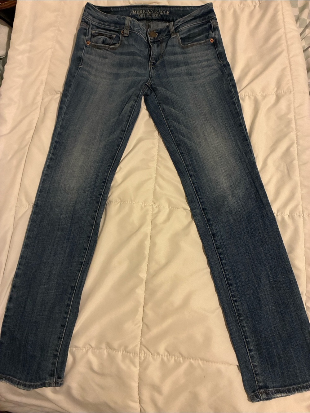 American Eagle Outfitters SKINNY STRETCH Blue Denim Jeans SIZE 4